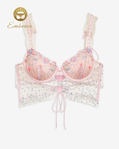 Diseño personalizado Logo Venta caliente Rosa Lencería sexy Chica caliente Sexy Conjuntos de lencería muy sexy - Product Image 6