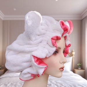 Nouvel Arrivage – <span class=keywords><strong>Bonnet</strong></span> en Satin Double Couche Doux et Réglable avec Motif Chat en Peluche, <span class=keywords><strong>Bonnet</strong></span> <span class=keywords><strong>de</strong></span> <span class=keywords><strong>Nuit</strong></span> en Soie Léopard <span class=keywords><strong>pour</strong></span> Femmes et Enfants - Product Image 4
