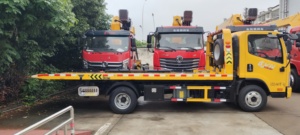 Camion de <span class=keywords><strong>d</strong></span>épannage à plateau plat FAW 150HP avec moteur diesel, 4X2, pour le <span class=keywords><strong>remorquage</strong></span> et le <span class=keywords><strong>d</strong></span>épannage, à vendre à bon <span class=keywords><strong>prix</strong></span> - Product Image 4