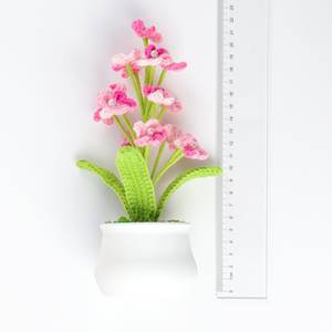 งานฝีมือผ้าฝ้ายโครเชต์ลืมฉันไม่ได้<span class=keywords><strong>ดอกไม้</strong></span>ถักกระถางดอกไม้ของขวัญคริสต์มาสวัน<span class=keywords><strong>วาเลนไทน์</strong></span>ปาร์ตี้งานแต่งงานที่บ้าน - Product Image 3