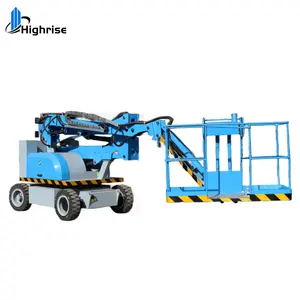 Highrise10m Self Propelled Diesel Power Articulated Vertical 1 Man Boom Lift For Sale