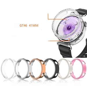 Étui de protection pour Huawei GT6, coque PC semi-transparente, motif diamant simple rangée, anti-chute - Product Image 2