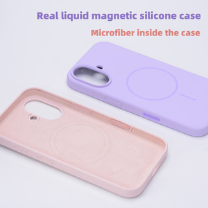 <span class=keywords><strong>Cover</strong></span> per Telefono in <span class=keywords><strong>Silicone</strong></span> Liquido Antiurto di Lusso Custodia per <span class=keywords><strong>iPhone</strong></span> 16 - Product Image 4