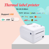 4*6 110mm Imprimante d'étiquettes thermiques Imprimante d'étiquettes d'adresse d'expédition Imprimante de codes QR avec Blue-tooth pour Express