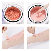 Échantillon gratuit Nouveau en gros 1KG Cire dépilatoire à chaud sans douleur à base de film pour épilation Rose Chocolat Vert