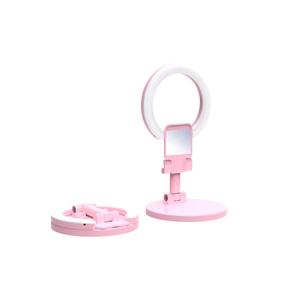 Lampe Annulaire LED Pliable et Portable pour Selfie <span class=keywords><strong>avec</strong></span> Support de Téléphone et Trépied pour Streaming Vidéo en Direct - Product Image 4