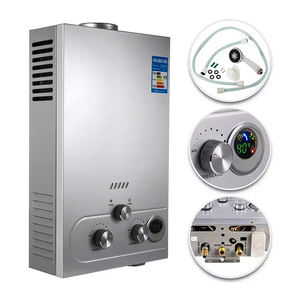 Chauffe-eau thermodynamique sans réservoir en acier inoxydable 6L-12L, chauffe-eau extérieur pour usage domestique, alimenté au <span class=keywords><strong>gaz</strong></span> naturel, radiateur chauffe-eau - Product Image 2