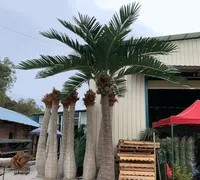 Искусственные кокосовые пальмы, ствол из стекловолокна для наружного украшения