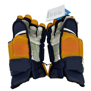 Guante de <span class=keywords><strong>Hockey</strong></span> sobre Hielo Amarillo y Azul Marino de Fábrica, con Excelente Agarre y Protección - Product Image 5