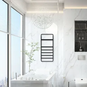 2022 salle de bain électrique mural chauffe-serviettes élément chauffant Thermostat pour serviette