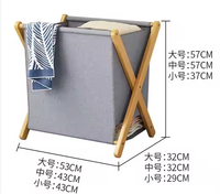 Mini panier à linge rectangulaire autoportant en bambou de couleur blanche et bleue, panier de triage pour vêtements de salle de bain