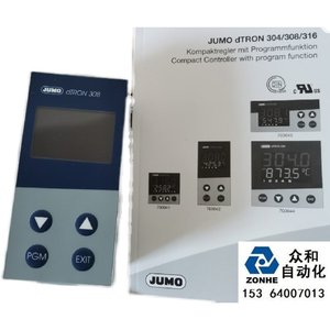 Jumo dTRON 308 <b>Thermostat</b> TN00457141 IP21 SPDT Temperature <b>Controller</b> - Product Image 1