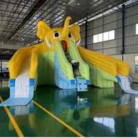 Toboggan aquatique gonflable équipement de parc aquatique extérieur toboggan gonflable support mobile parc aquatique de piscine