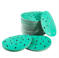 Papier abrasif de moyenne dureté / Disque abrasif rond à crochets et boucles avec trous ou sans trous, épaisseur 1,2 mm pour automobile
