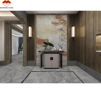 Yunfu usine prix le moins cher décoratif arc-en-ciel Impression brésil Quartz pierre panneaux muraux fond pierre décoration