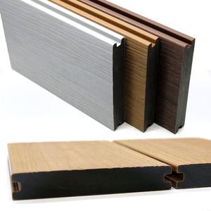 Planche de <span class=keywords><strong>terrasse</strong></span> en WPC extérieure co-extrudée <span class=keywords><strong>Clips</strong></span> de <span class=keywords><strong>terrasse</strong></span> antidérapants imperméables résistants aux fissures bio-couleur pour parc de jardin extérieur - Product Image 5