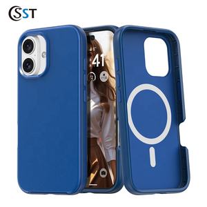 Magnétique Nouveau <span class=keywords><strong>Sym</strong></span> Antichoc Anti Chute Mobile Téléphone Étuis De Protection pour iPhone 16 Coloré PC TPU Matériel Téléphone Couverture Arrière - Product Image 6