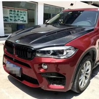 Capó de fibra de carbono estilo HM para BMW X5M F85, actualización de modificación de cubierta de motor, Kit de cuerpo de capó de fibra de carbono X6M F86