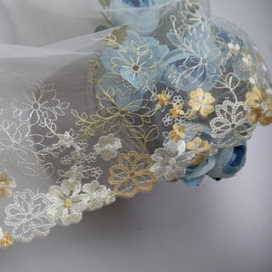 Bán Buôn Mật Độ Cao Thêu Vải Thân Thiện Với Môi Ưa Thích Pháp Ren Vải Tuyn Lưới Flora Mô Hình Đa-Màu Sắc Wedding Party - Product Image 4