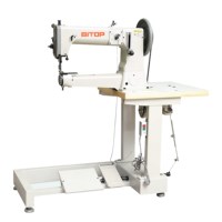 Machine à Coudre Industrielle pour Cuir BT-441, Triple Entraînement, Bras Long, Lit Cylindrique