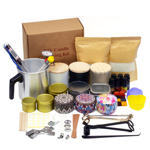 Cire d'abeille naturelle cire de soja parfum bougie moule luxe bricolage bougie parfumée faisant <span class=keywords><strong>des</strong></span> accessoires <span class=keywords><strong>Kit</strong></span> fournitures outils ensemble - Product Image 1