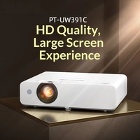 Projecteur 3LCD PT-UW391C Pan As Onic pour réunions d'affaires et éducation, 3800 lumens, résolution HD WXGA, portable