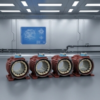 CE GEXIN YE2-100L-6 100L 1HP 1.5HP 2HP 3HP 4HP IE2 Tiga Fasa 380V 50Hz AC Induksi Tertutup Industrial Foot Mount Besi Cor