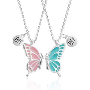 Cute Butterfly <strong>Necklaces</strong> <strong>for</strong> 2, Enamel Butterfly Friendship <strong>Necklace</strong> <strong>for</strong> Teen Girls Women <strong>Best</strong> <strong>Friend</strong> Birthday Gift - Product Image 6