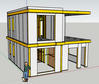Plan6070 Maison Modulaire Flexible de 104 m² sur 2 Étages, Cottage Résidence Moderne Préfabriquée de 3 Chambres et 3 Salles de Bain, Duplex Villa Prête à l'Emploi