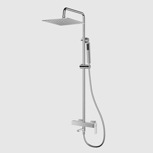 Shower Set Rectangle Top <b>Spray</b> Wall <b>Mounted</b> With <b>Spray</b> Gun For Bathroom Use - Product Image 1