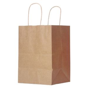 Bolsa de Regalo de Papel Kraft Ecológica Personalizada con Asa, Bolsas de Compras con Mensaje de Agradecimiento para Joyería, Flores, Tarjetas y Recuerdos de Fiesta - Product Image 3