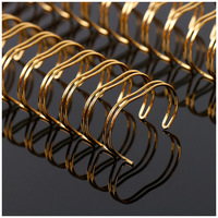 Reliure spiralée à double boucle métallique O Anneau de fil spiralé à double boucle pour ordinateur portable ou calendrier