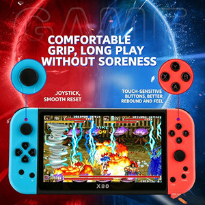 Console di Gioco Portatile X80 con Schermo Grande da 7 Pollici, Compatibilità <span class=keywords><strong>TV</strong></span>, Joystick Arcade Fire <span class=keywords><strong>Boy</strong></span> e Thunderbolt, Macchina All-in-One - Product Image 1