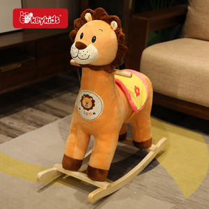 Cheval à <span class=keywords><strong>bascule</strong></span> en peluche <span class=keywords><strong>licorne</strong></span> <span class=keywords><strong>rose</strong></span> charmant sur base en bois - Cheval à <span class=keywords><strong>bascule</strong></span> magique pour enfants W16D179 - Product Image 6