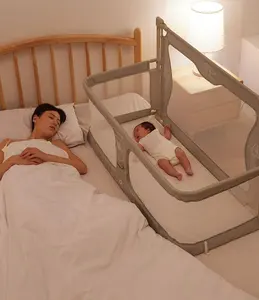 침대 다기능 작은 침대 휴대용 이동식 침대 중간 침대 가드 레일