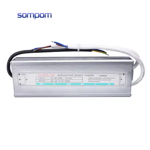 SOMPOM 220V交流至DC变压器400W 12v防水电源用于发光二极管灯12V smps