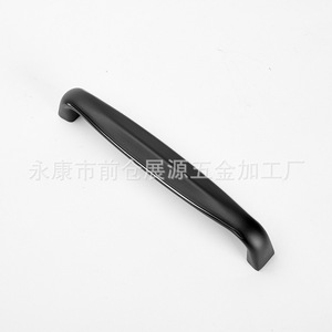Poignée de tiroir en alliage de zinc chromé noir mat, minimaliste et durable, pour meubles - Product Image 3