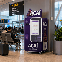Máquina Expendedora Inteligente de Acai Soft Serve para Centros Comerciales, Gimnasios, Aeropuertos y Venta de Alimentos Saludables