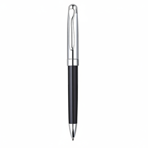 Penna Promozionale Cromata Nera con Finitura Lucida - Product Image 2