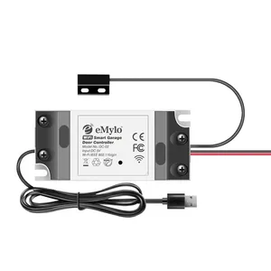 스마트 와이파이 차고 문 오프너 원격, eMylo 와이파이 스마트 차고 문 컨트롤러 Tuya 와이파이 차고 문 오프너 음성 제어