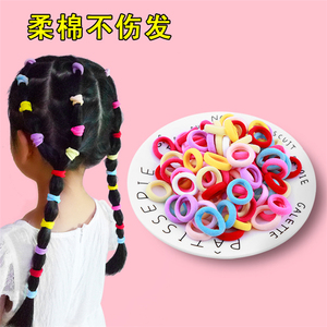 100 pièces pour enfant, petits bandeaux colorés en Nylon élastique, chouchou pour bébé fille - Product Image 2