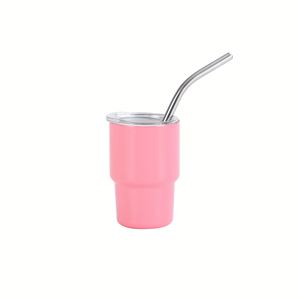 Portable Mini Stainless Steel Tumbler Leakproof Lid <b>Metal</b> <b>Straw</b> for Car Use - Product Image 2