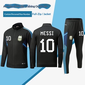 ชุดฝึกซ้อมฟุตบอลลายสก็อตโพลีเอสเตอร์แบบใหม่ <span class=keywords><strong>24</strong></span> แบบ ชุดซิปแขนยาวสำหรับผู้ใหญ่ เสื้อเจอร์ซีย์ฤดูใบไม้ร่วง ผู้ผลิตปารีส - Product Image 4
