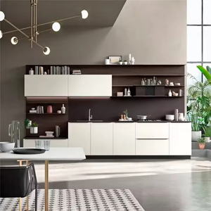 Vermonhouzz - Gabinete <span class=keywords><strong>de</strong></span> Cocina Moderno y Minimalista Personalizado, Dos Tonos, Blanco Mate y Madera Oscura, <span class=keywords><strong>para</strong></span> un Confort y Almacenamiento Extremos - Product Image 2