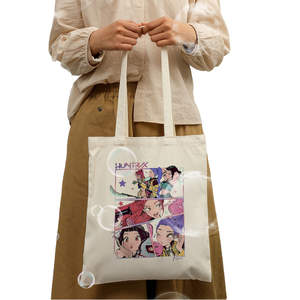 Bolsa de Lona con Estampado de Tigre Cazador de Demonios, Personalizable, Reutilizable, para Compras, Viajes, para Mujer - Product Image 1