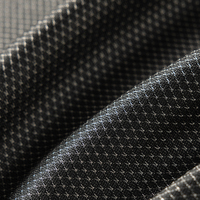 Tissu conducteur anti-ondes électromagnétiques en fibre d'argent à 10 % - Tissu Faraday polyvalent pour applications de blindage
