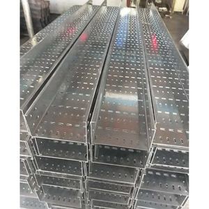 Bandeja de Cables de Acero Galvanizado de Alta Resistencia, 5mm de Espesor, Ranurada, para Cableado Eléctrico Industrial y de Construcción - Product Image 3