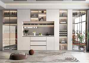 Solid Wood Modern <b>Sideboard</b> Customizable Modular Eco-Friendly <b>Storage</b> Furniture for Home Bar Dining Rooms Free Design Service - Product Image 2