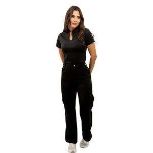 Uniforme Médico Profesional YUHONG para Mujer, Conjunto de Dos Piezas con Cuello en U y Pantalones Cargo, Cómodo para Hospital y Clínica - Product Image 4