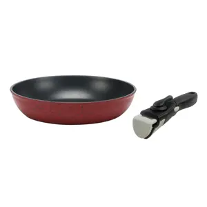 Afneembare Braadpan Inductie Aluminium Breed Ontbijt Ei Ronde Non-Stick Koekenpan